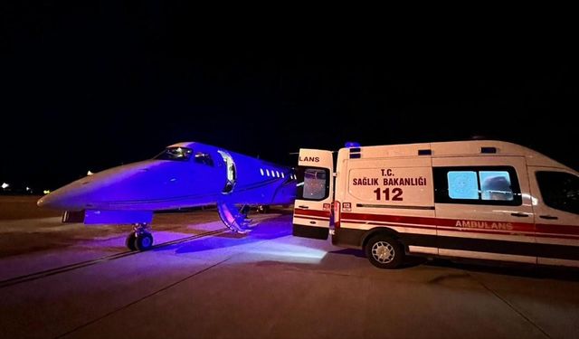 Kalp hastası bebek, ambulans uçakla Ankara’ya sevk edildi