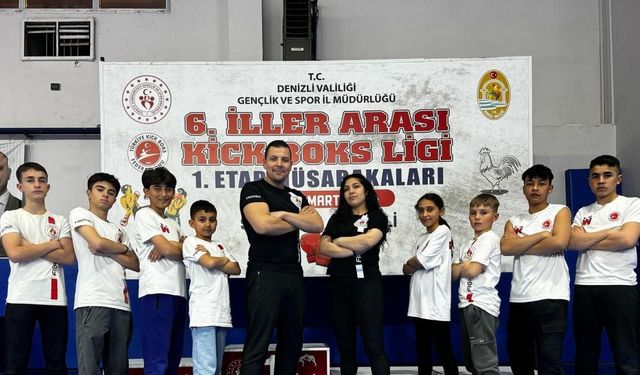 Kemer Belediyesi kick boks sporcuları 5 madalya ile döndü