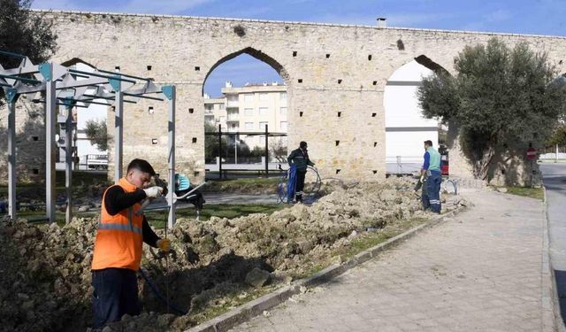 Kuşadası’nın Tarihi Su Kemeri ışıklandırılacak