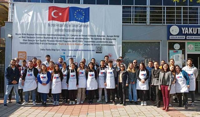 ‘Menteşe’de Gençler İşte’ projesinde mesleki ve işbaşı eğitimleri tamamlandı