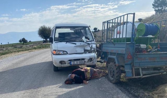 Mersin’de trafik kazası: 2 yaralı