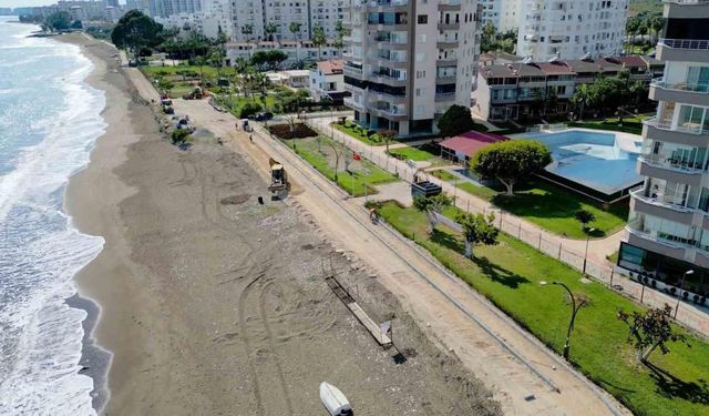 Mezitli sahilinde 13 kilometrelik yeni yol projesi başlatıldı