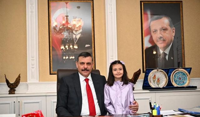 Minik Lina’dan Vali’ye başarı sözü