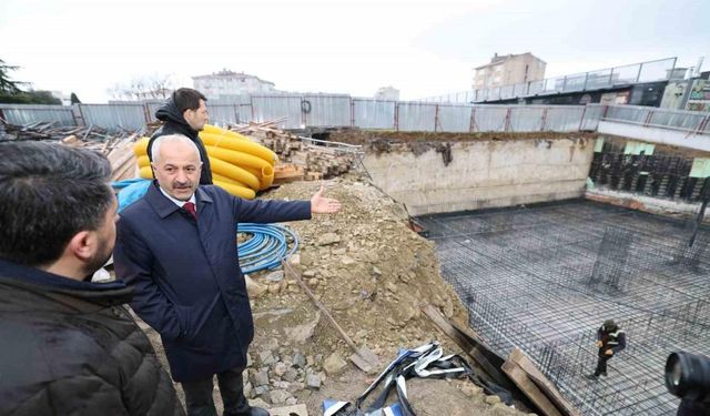 Modern projede ilk beton atıldı