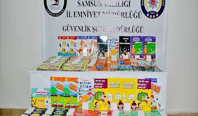 Samsun’da 10 bin 679 adet bandrolsüz kitap ele geçirildi