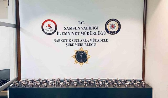 Samsun’da 13 bin 797 adet sentetik ecza ele geçirildi: 2 gözaltı