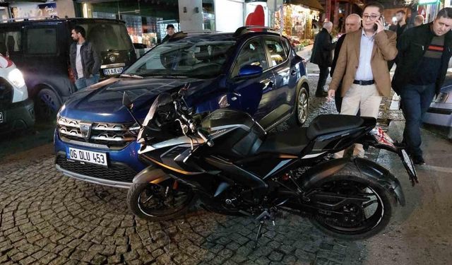 Samsun’da otomobil ile motosiklet çarpıştı: 1 yaralı