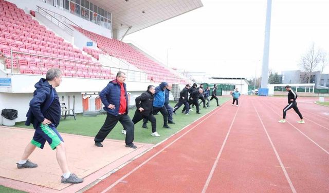 Samsun’da protokol güne sporla başladı