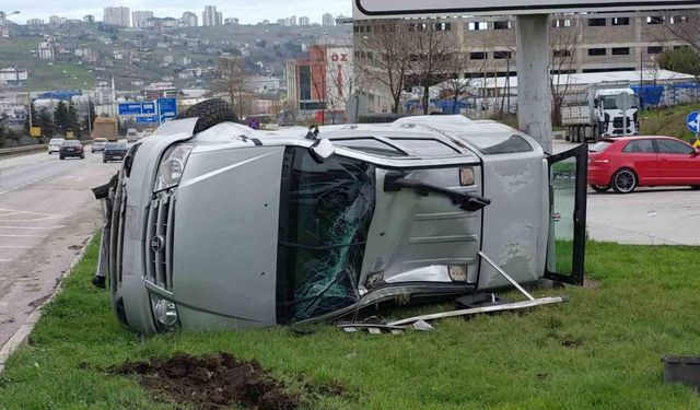 Samsun’da trafik kazası: 2 yaralı