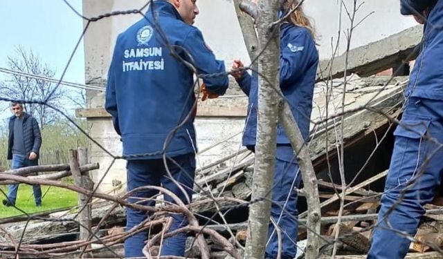 Samsun’da yeni yapılan balkon çöktü: 1 ölü