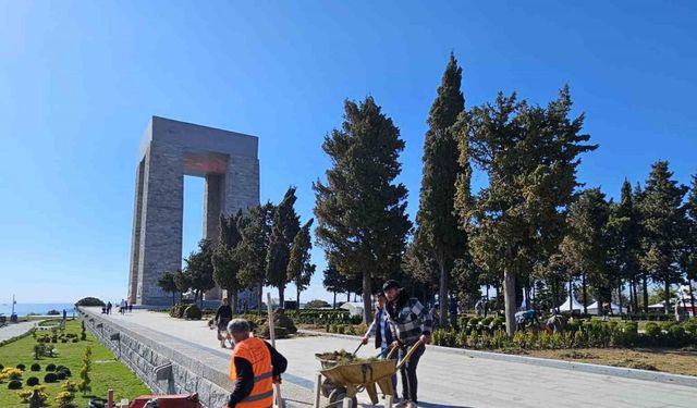 Şehitler Abidesi’nde 18 Mart tören hazırlıkları devam ediyor