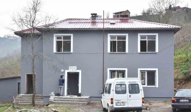 Tekkeköy’de Yeniköy Köy Konağı çalışmalarında sona gelindi