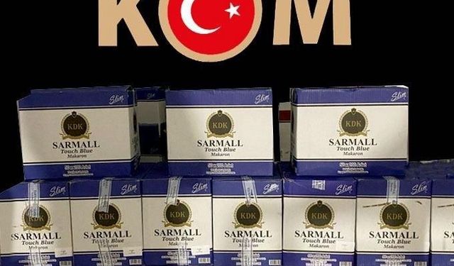 TEM’de durdurulan araçta 710 bin boş makaron ele geçirildi