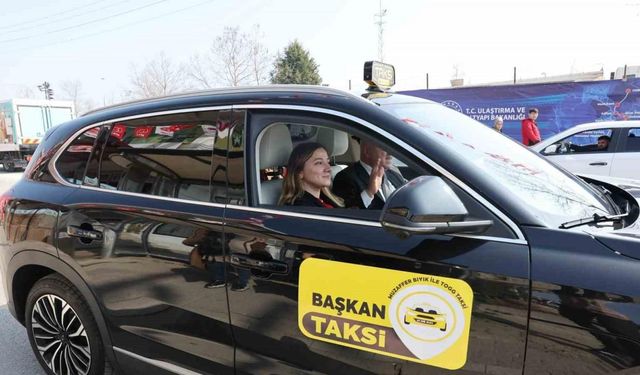 Togg taksi, Başkan Bıyık şoför oldu