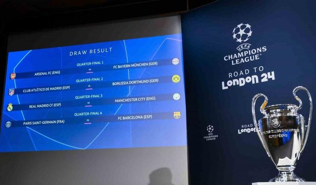 UEFA Şampiyonlar Ligi’nde çeyrek final ve yarı final eşleşmeleri belli oldu