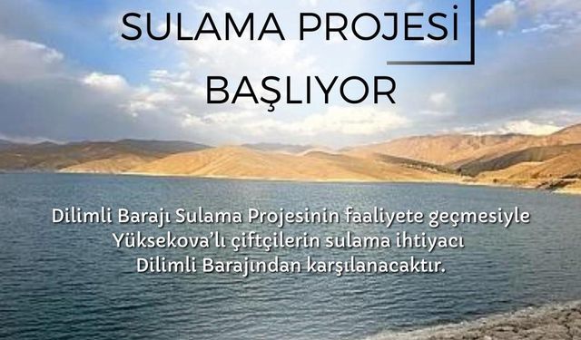 Vali Çelik "Dilimli Barajı 1. Kısım Sulama Projesi ihale edildi"