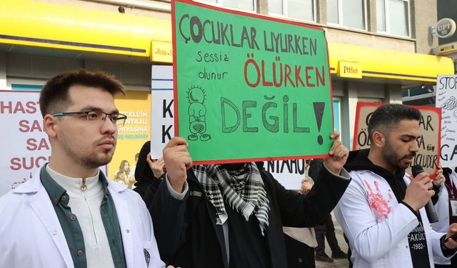 Edirne'de, Gazze'ye destek için "sessiz yürüyüş" düzenlendi