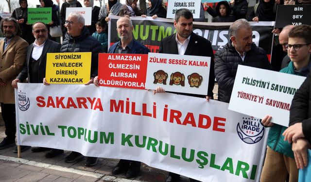 İsrail'in Gazze'ye yönelik saldırıları Sakarya'da kınandı