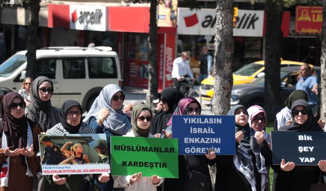 İsrail'in Gazze'ye yönelik saldırıları Sakarya'da protesto edildi