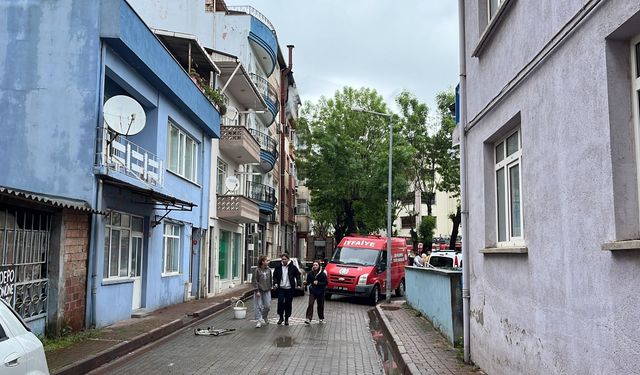 Çan'da bir ev yangında zarar gördü