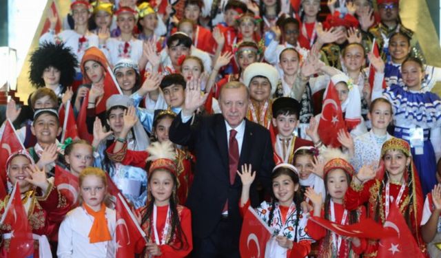 Dünya çocukları Beştepe'de