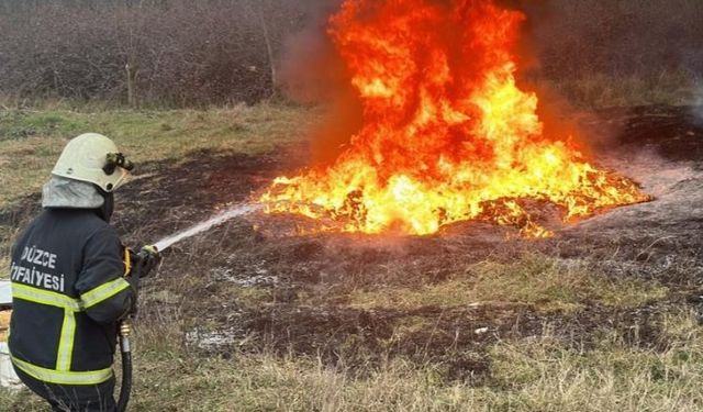 Düzce İtfaiyesi'nden 'anız' uyarısı