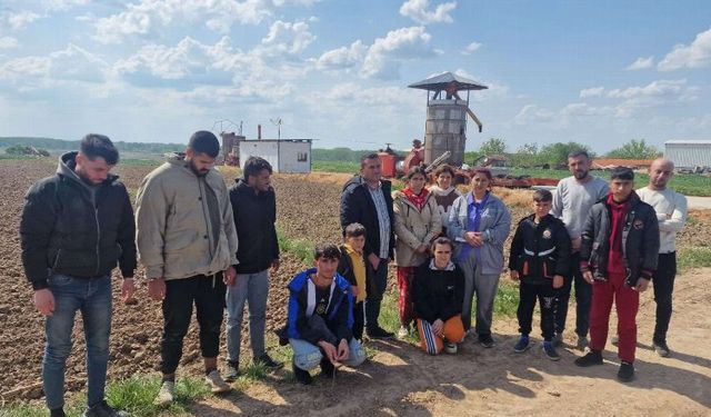 Edirne Jandarması 14 düzensiz göçmen yakaladı!