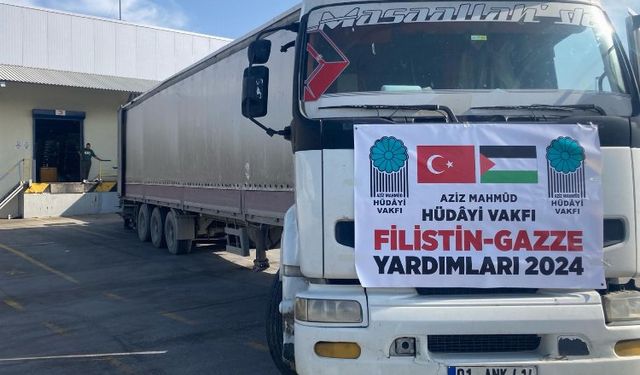 Gazze'ye 332 ton malzeme daha gönderildi