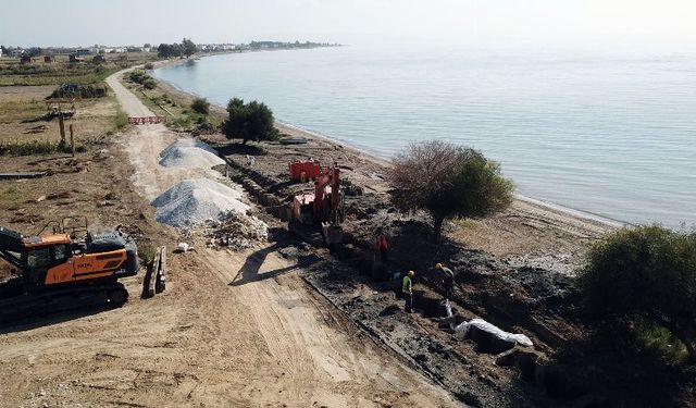 Milas Ören'de altyapı çalışmaları sürüyor