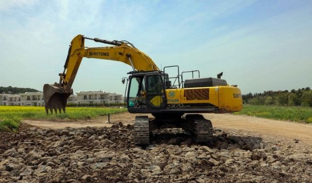 Tekonokent Sur imar yolu yapılıyor