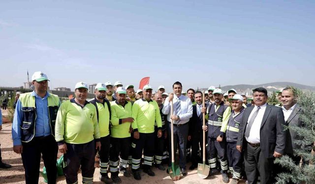 28. Etap Şehitkamil Ormanı’na can suyu verildi