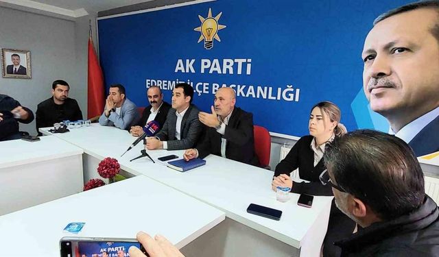 AK Parti Edremit İlçe Başkanı Tuna: “Milletin iradesine saygımız tam”