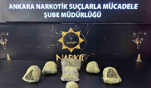 Ankara’da 3 kilogramdan fazla esrar ele geçirildi