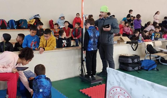 Balıkesir’de yetenekli sporcuların taraması devam ediyor