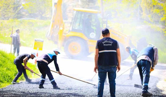 Battalgazi’de  yol çalışmaları sürüyor