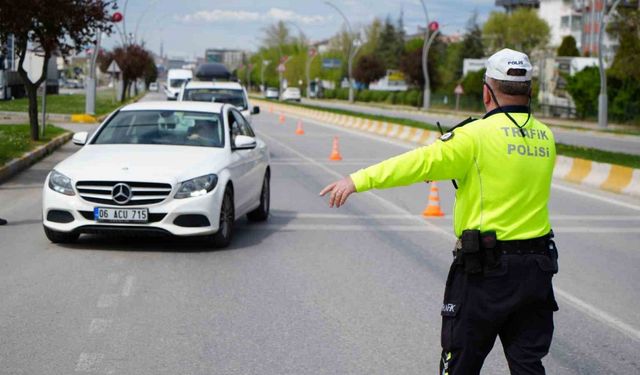 Bayram öncesi dron destekli trafik denetimi