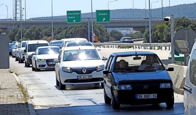 Bayram tatilinde Çeşme’ye gelen araç sayısı belli oldu