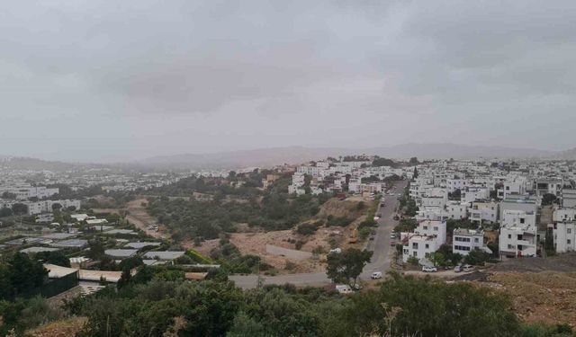 Çöl tozları, Bodrum’a geldi