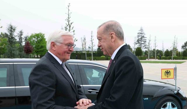 Cumhurbaşkanı Erdoğan, Almanya Cumhurbaşkanı Steinmeier’i resmi törenle karşıladı