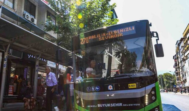 Denizli Büyükşehir otobüsleri bayramın ilk 2 günü ücretsiz