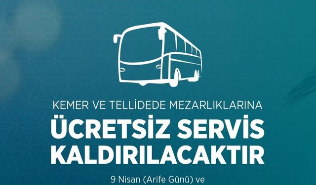 Efeler Belediyesi’nden mezarlık ziyaretleri için ücretsiz ulaşım desteği