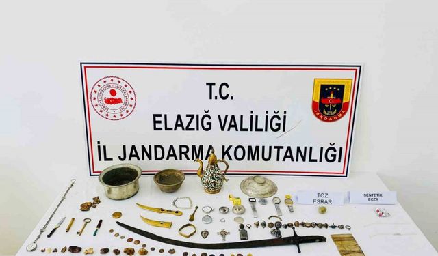 Elazığ’da tarihi eser kaçakçılığı operasyonu