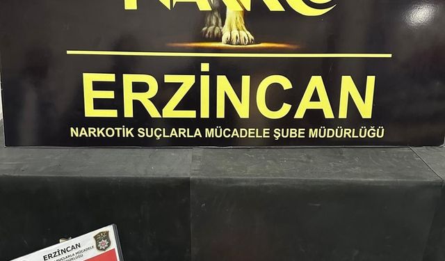 Erzincan’da 169,86 gram skunk ele geçirildi