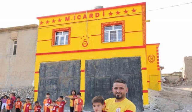 Evini sarı-kırmızıya boyatıp Icardi yazan Diyarbakırlı taraftar İHA’ya konuştu