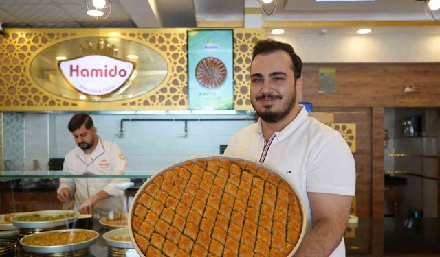 Gaziantep’te baklavacıların bayram yoğunluğu başladı