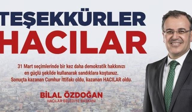 Hacılar’da Bilal Özdoğan kazandı