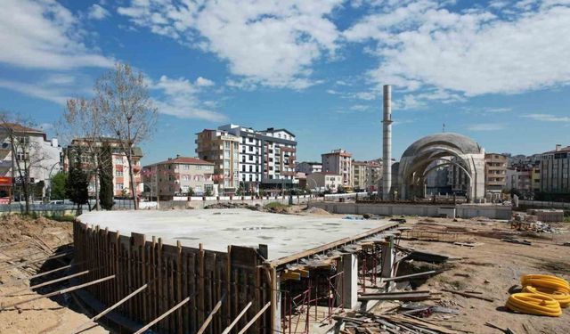 İlçenin yeni cazibe merkezi haline gelecek projede çalışmalar sürüyor