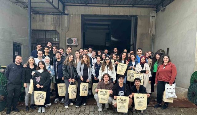 İTÜ’lü mühendis adayları Buldan bezi üretimini yerinde gördü