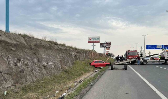 Kayseri’de kazada paramparça olan aracın sürücüsü hayatını kaybetti