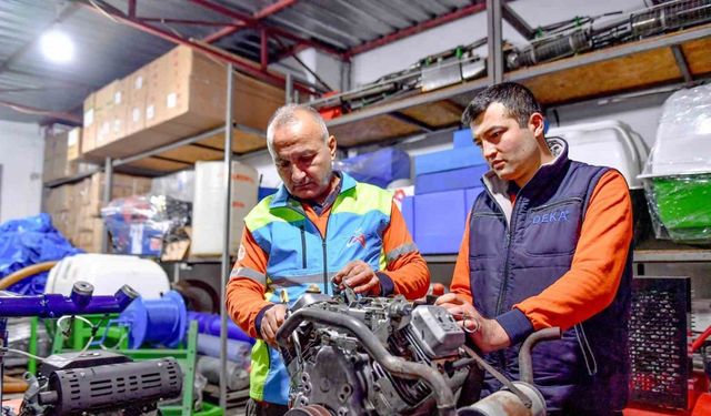 Kendi ekipmanlarını kendileri tamir ederek maliyeti azaltıyorlar